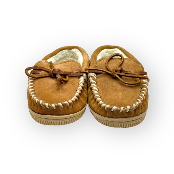 Sperry ✫彡 Trapper Cup Sole Slipper Moccasins ✫彡 Natural Suede ✫彡 Boy Girl 13M - Picture 9 of 16